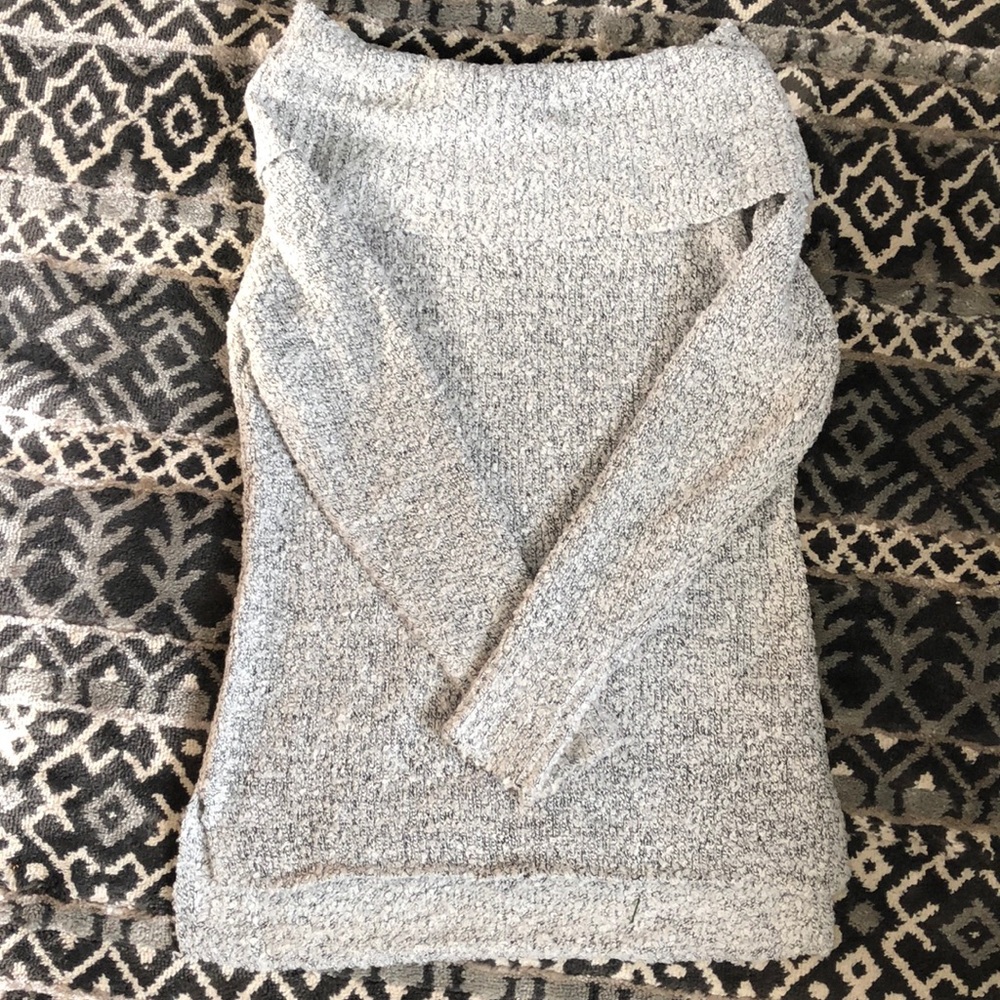 Grey off the shoulder sweater